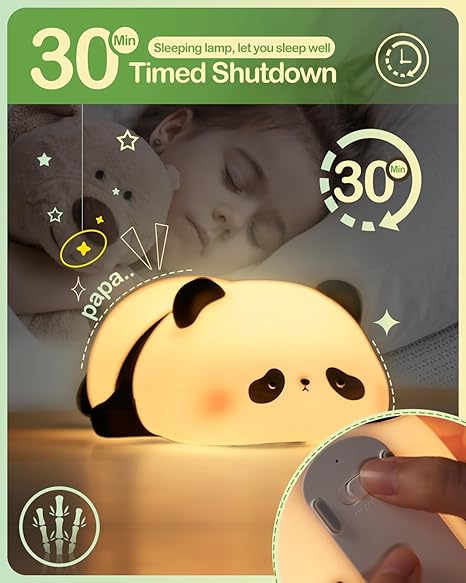Silicone Panda Lamp