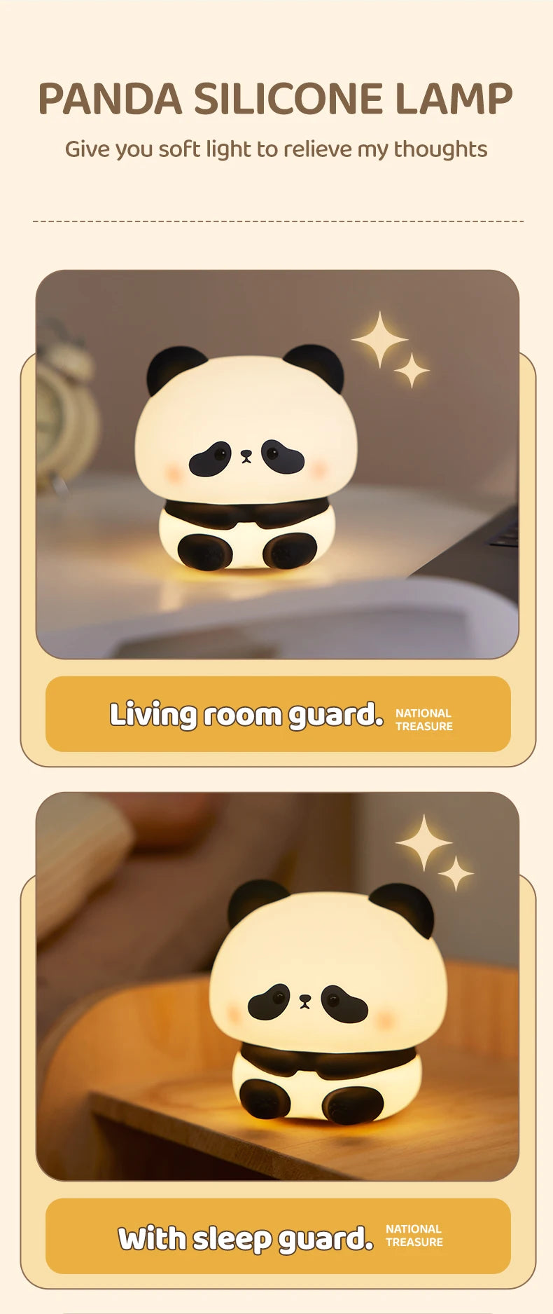 Cute LED Panda Light