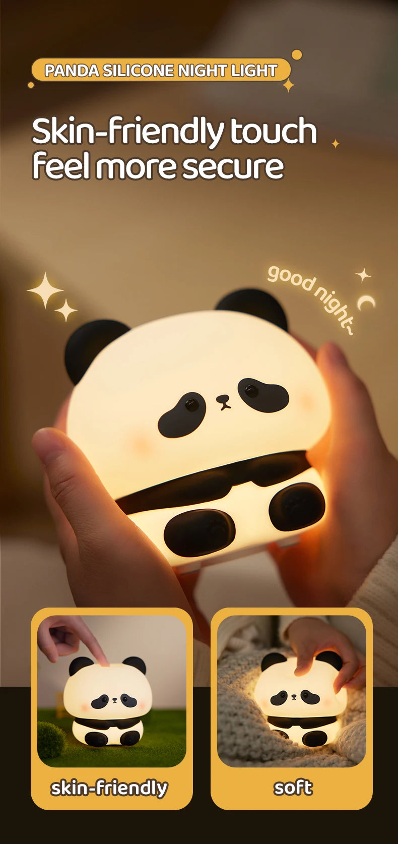 Cute LED Panda Light