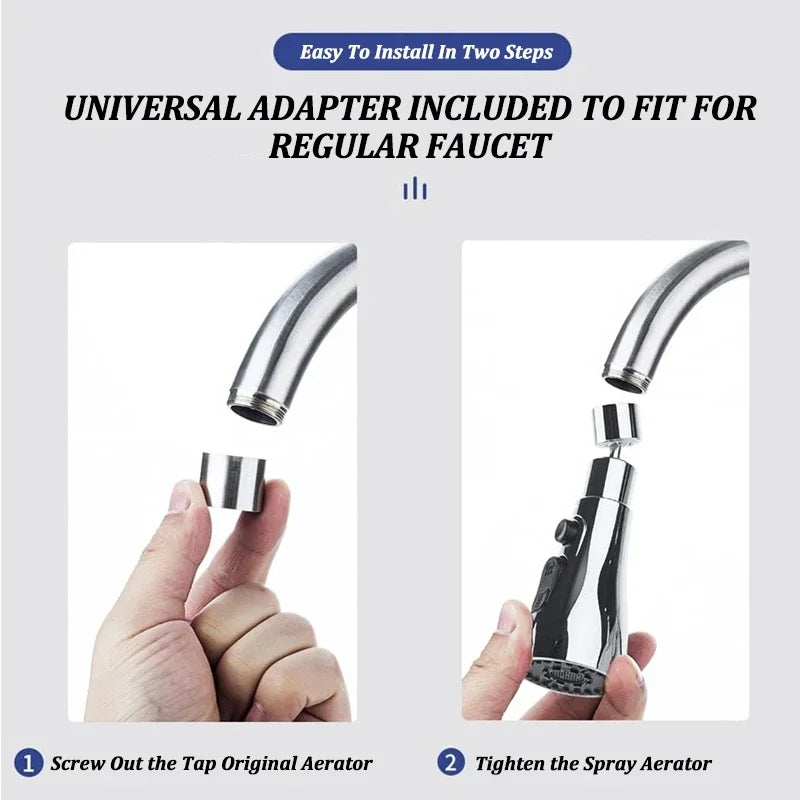 360° Rotation Kitchen Faucet Extender