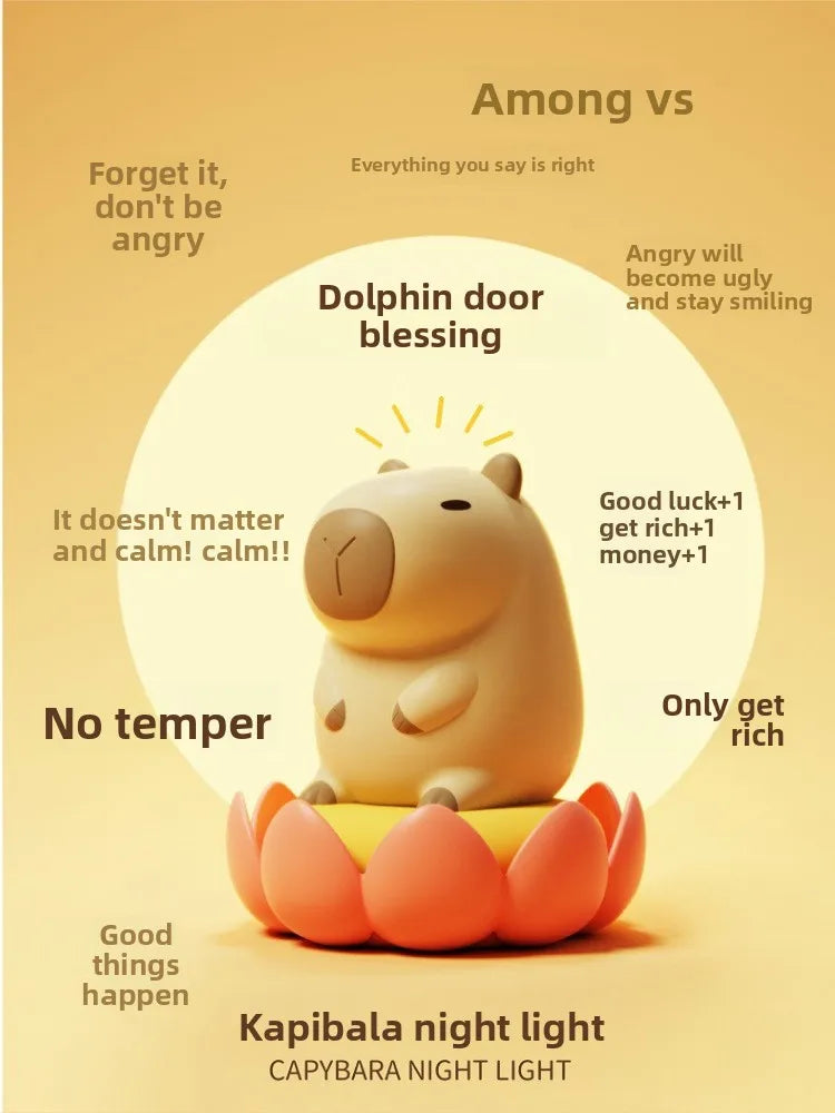 capybara silicone lamp