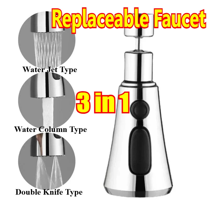 360° Rotation Kitchen Faucet Extender