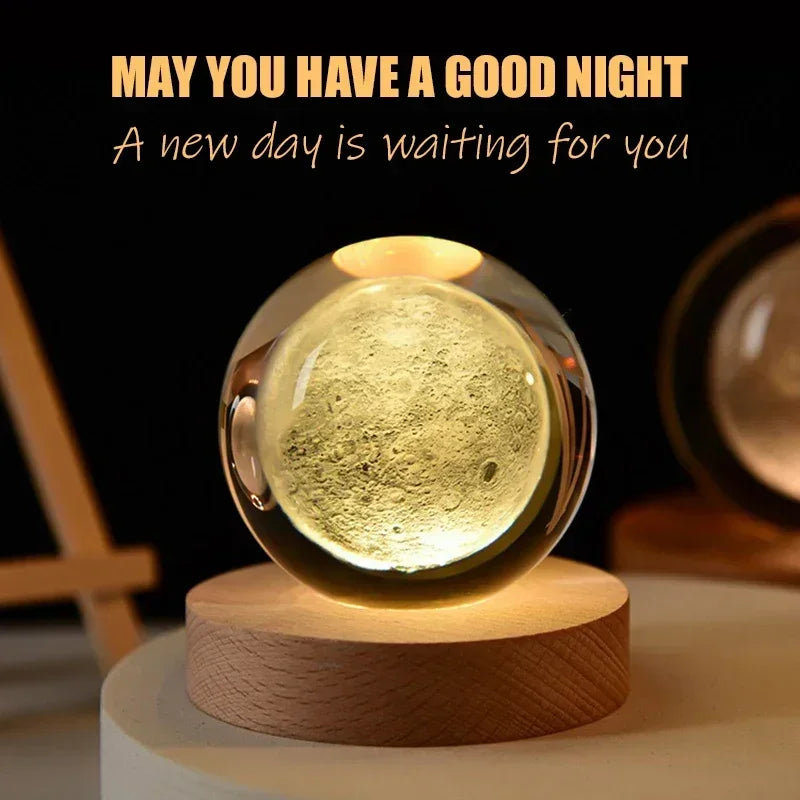 3D Luminous Glass Lamps