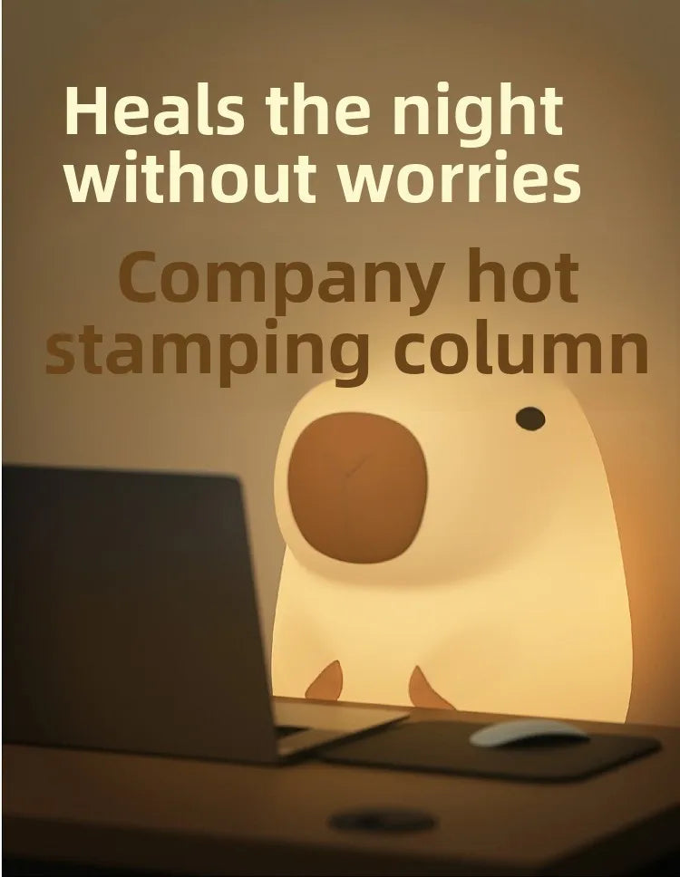 capybara silicone lamp