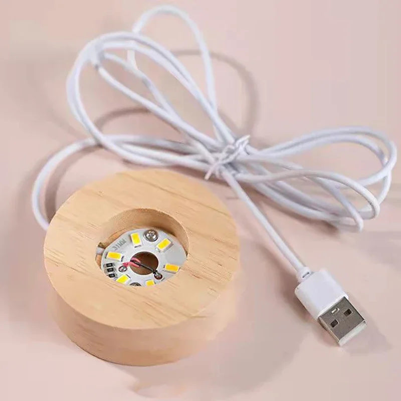 3D Luminous Glass Lamps