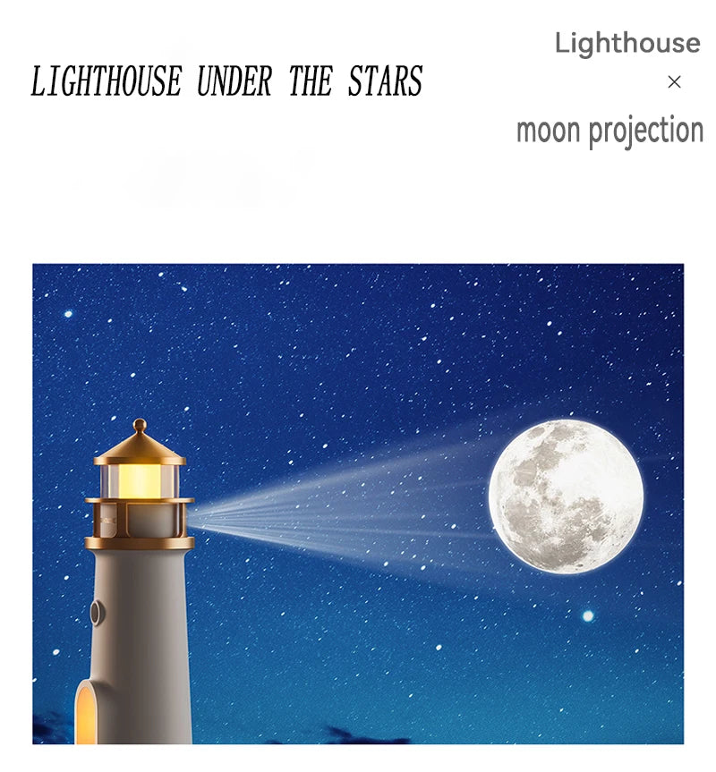 Light house Moon Lamp