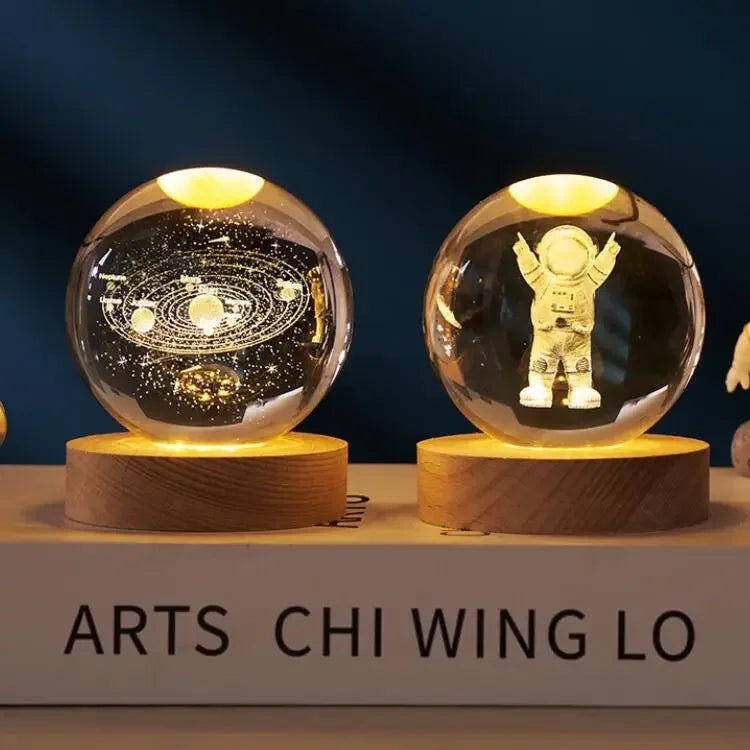 3D Luminous Glass Lamps