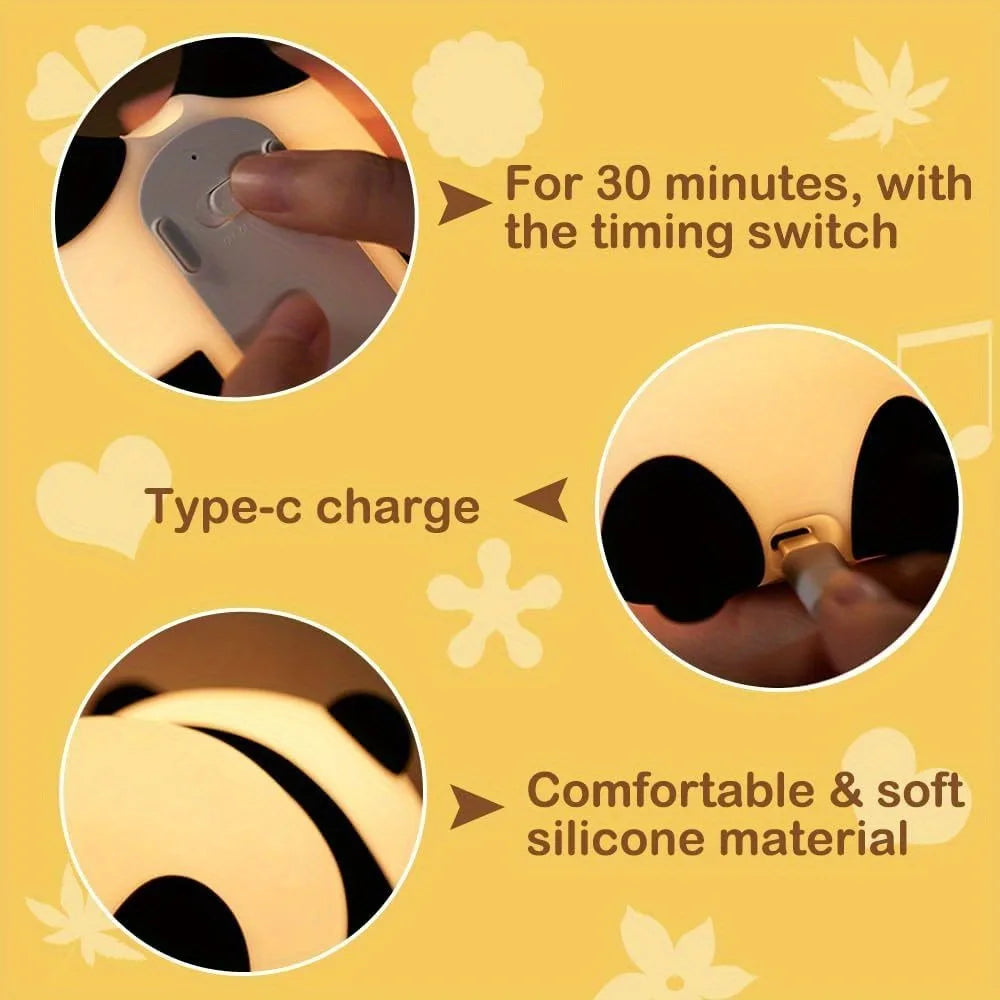 Panda silicone lamp