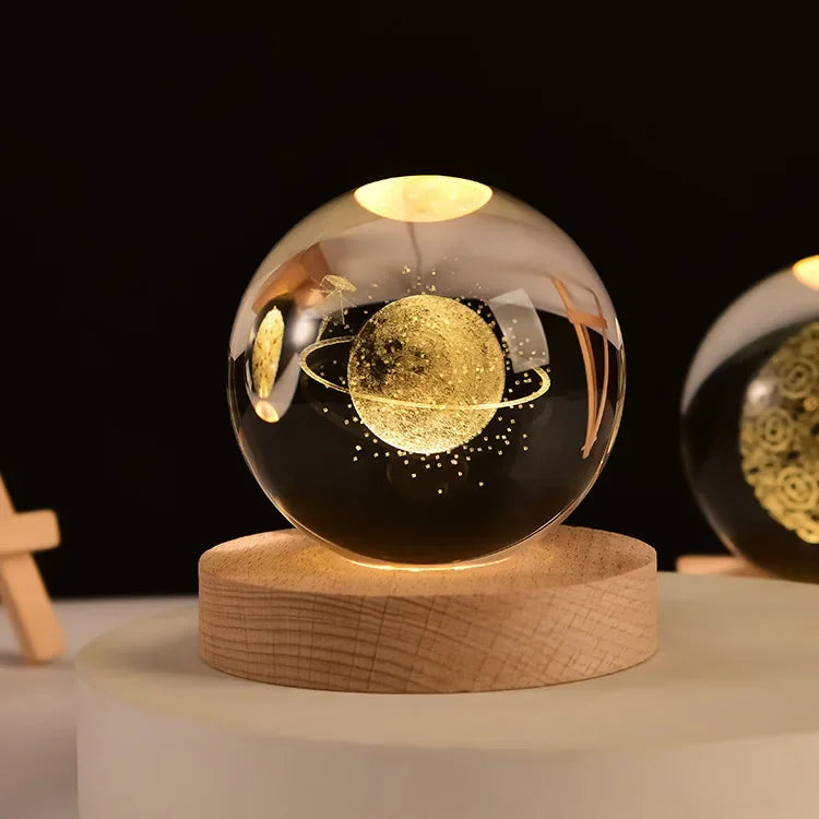 3D Luminous Glass Lamps