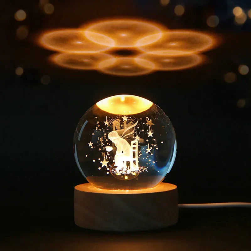 3D Luminous Glass Lamps
